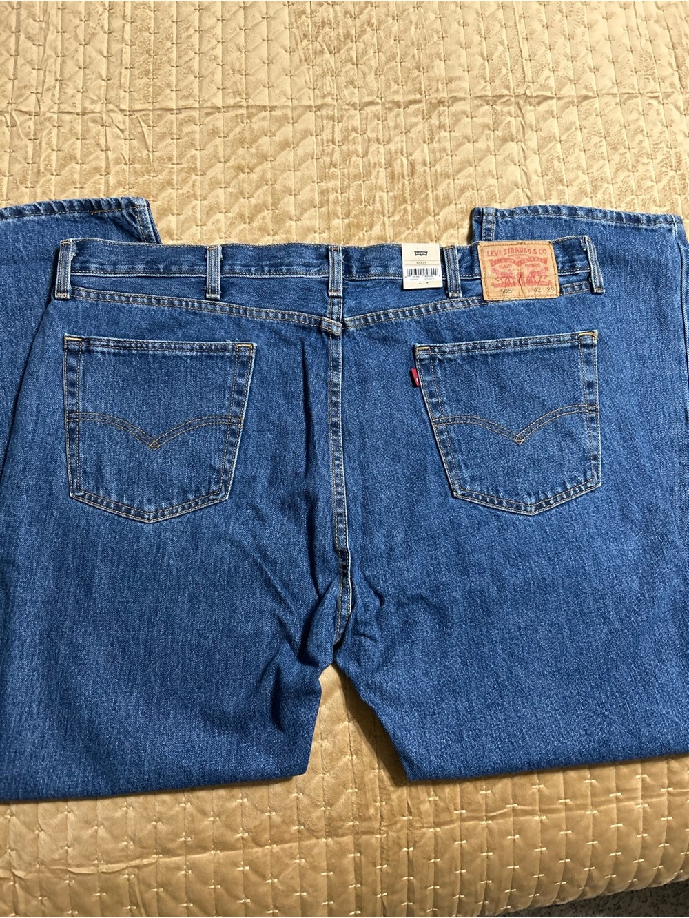 Levi’s Men’s 505 Regular Straight Leg Jeans NWT 42x29